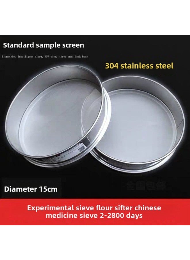 Sieve Stainless Steel Sesame Sieve Rice Sieve Rice Cake Sieve Cat Litter Dust Sieve Filter Screen Sieve Fine Household Sieve-Specifications:Overall Stainless Steel Diameter 20cm-Color:150 Mesh Toner - Image 2