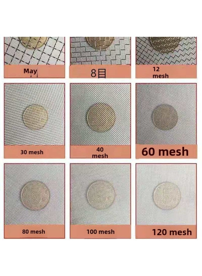 Sieve Stainless Steel Sesame Sieve Rice Sieve Rice Cake Sieve Cat Litter Dust Sieve Filter Screen Sieve Fine Household Sieve-Specifications:Overall Stainless Steel Diameter 20cm-Color:150 Mesh Toner - Image 1