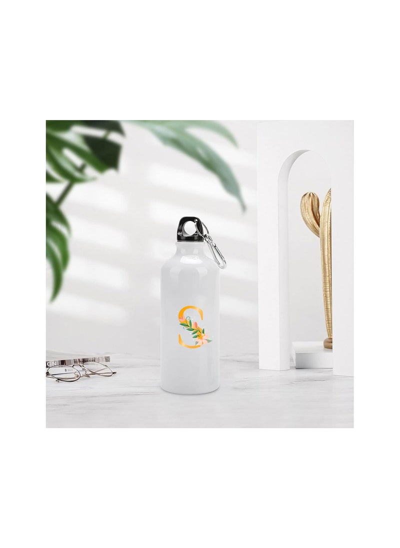 PRINTSHOP4ME Flask Water Bottle With Initial Letters Printed On It - Gift for Family - Friends  - Image 5