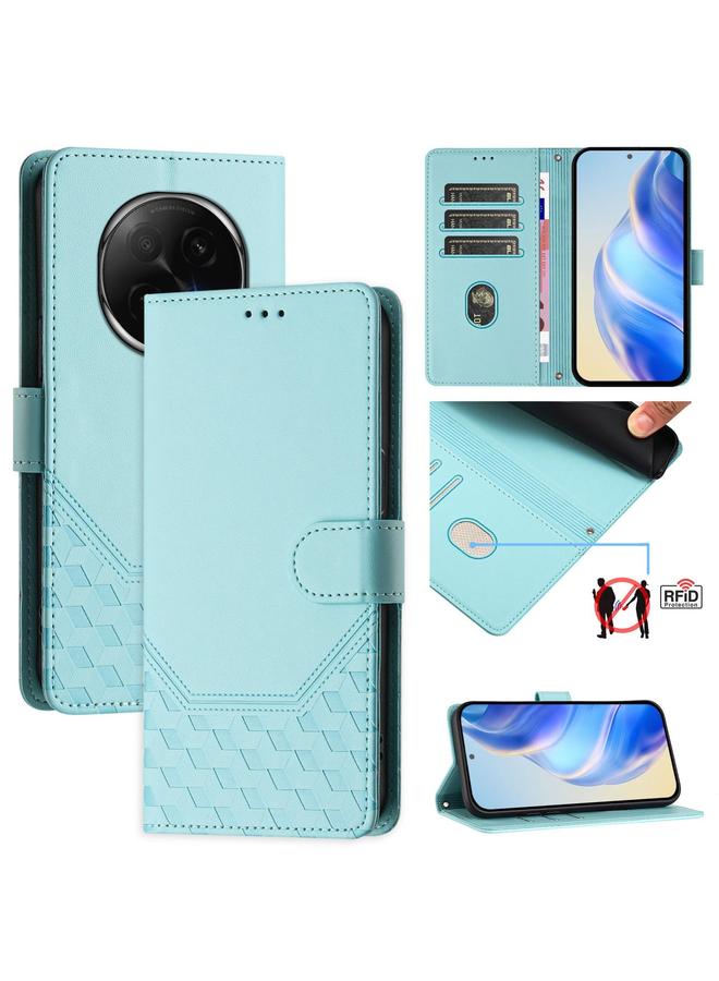 إيروريكس جراب لهاتف OPPO A5 Pro مصنوع من الجلد الصيني المنقوش بتقنية RFID - Image 1