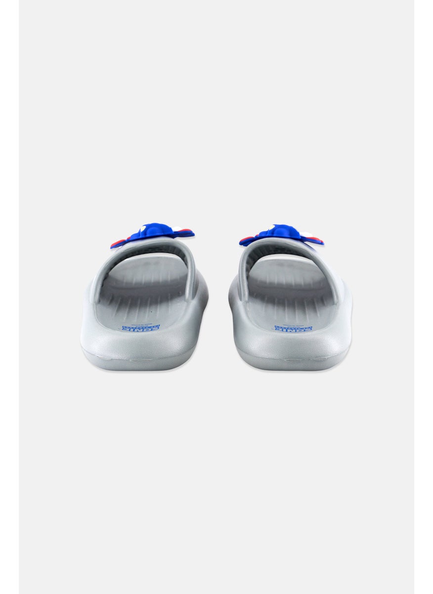 SONIC Kids Boy Super Sonic Slip On Slippers, Grey  - Image 4