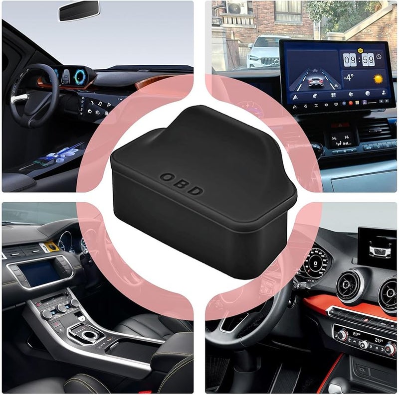 غطاء واقي لمنفذ OBD الأسود للحماية من الغبار للسيارات والعربات والشاحنات وسيارات الدفع الرباعي - Image 5