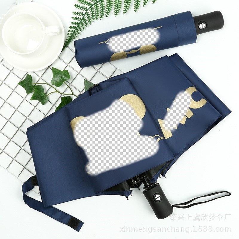 Fully Automatic 70% Off Cute Animated Cartoon Umbrella Vinyl Parasol Sun Umbrella Rain Or Shine Umbrella - Image 1