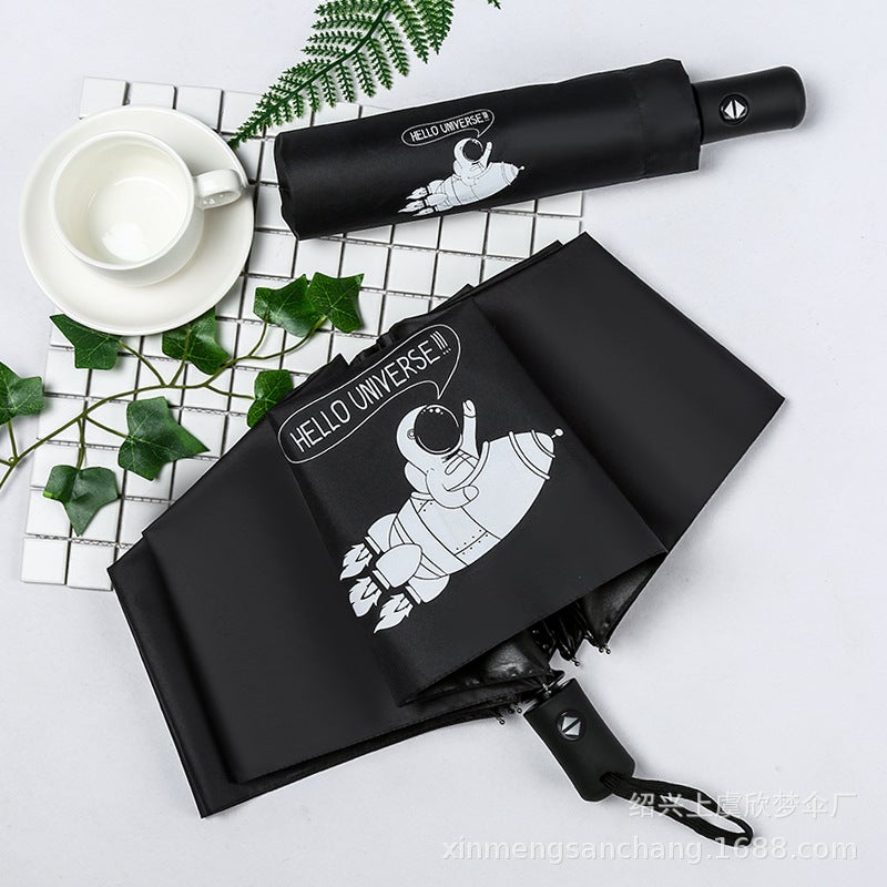 Fully Automatic 70% Off Cute Animated Cartoon Umbrella Vinyl Parasol Sun Umbrella Rain Or Shine Umbrella - Image 5
