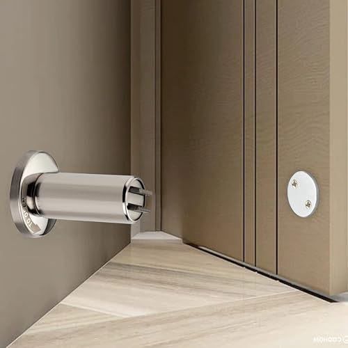 SARDAR DS-01 Magnet Door Stopper/Wall Mounted Magnet Door Stopper/Gate Stopper for Door for Home (1, SS) - Image 1