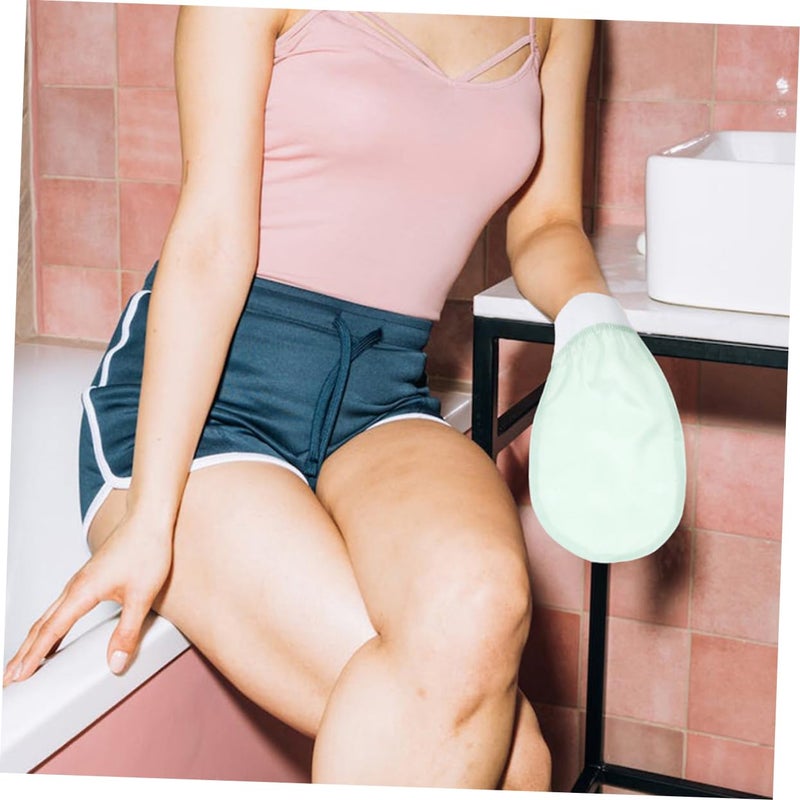 Exfoliating Bath Mitts Gloves For Deep Skin Cleansing Gentle Skin Home And Spa Use - Image 5