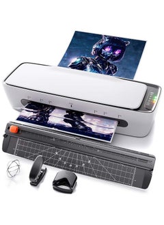 laminator, 6in 1 laminator Machine, 9 Inch A4 Laminating Machine, Desktop Thermal Laminator Never Jam , Paper Trimmer and Corner Rounder, 1Min Fast Warm-Up Home Office School Use