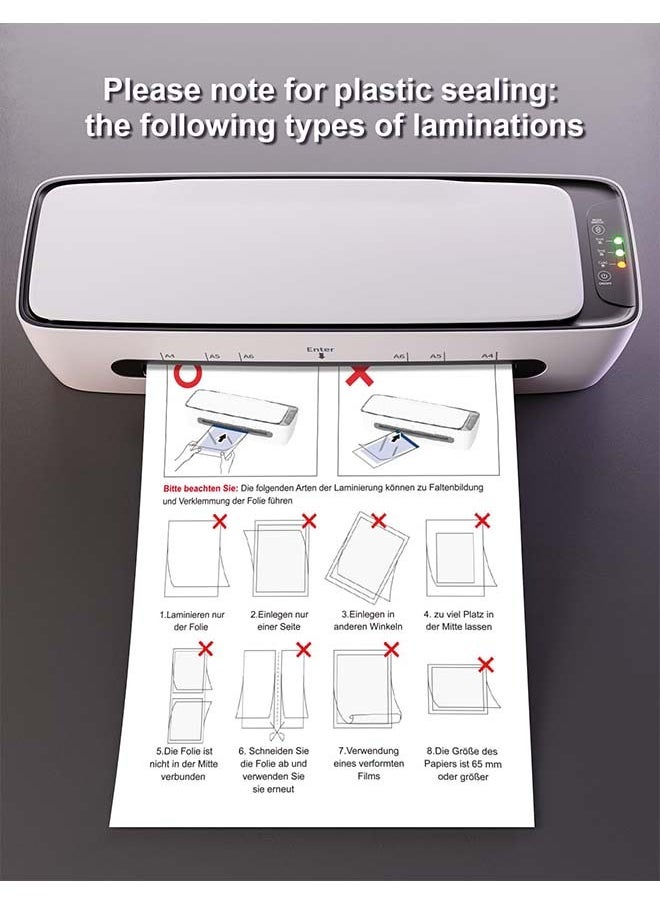 Generic - laminator, 6in 1 laminator Machine, 9 Inch A4 Laminating Machine, Desktop Thermal Laminator Never Jam , Paper Trimmer and Corner Rounder, 1Min Fast Warm-Up Home Office School Use - Image 1