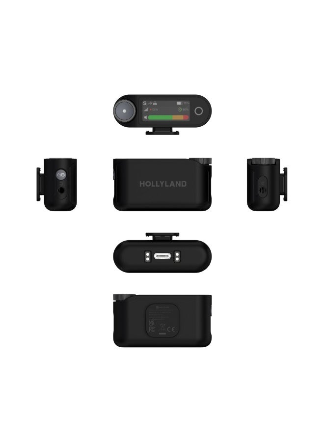 هولي لاند مجموعة ميكروفون لاسلكي رباعي من Lark Max 2 - Image 4