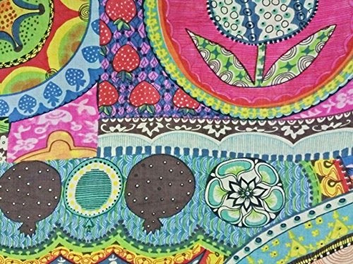 V Vedant Designs Hand Block Printed Indian Natural Cotton Jaipuri Print Sanganeri Kurti Print Fabric by 5 Yard - Image 2