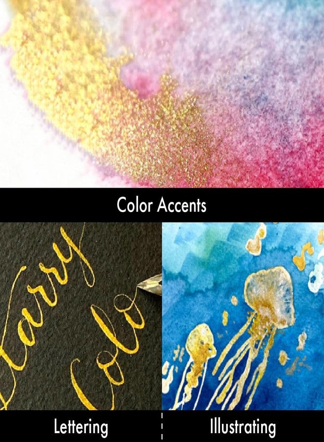 Kuretake GANSAI TAMBI STARRY COLORS, 6 colors set, Watercolor paint for Professional, for artists and crafters,Illustrations, Drawing, Lettering, Made in Japan - Image 4