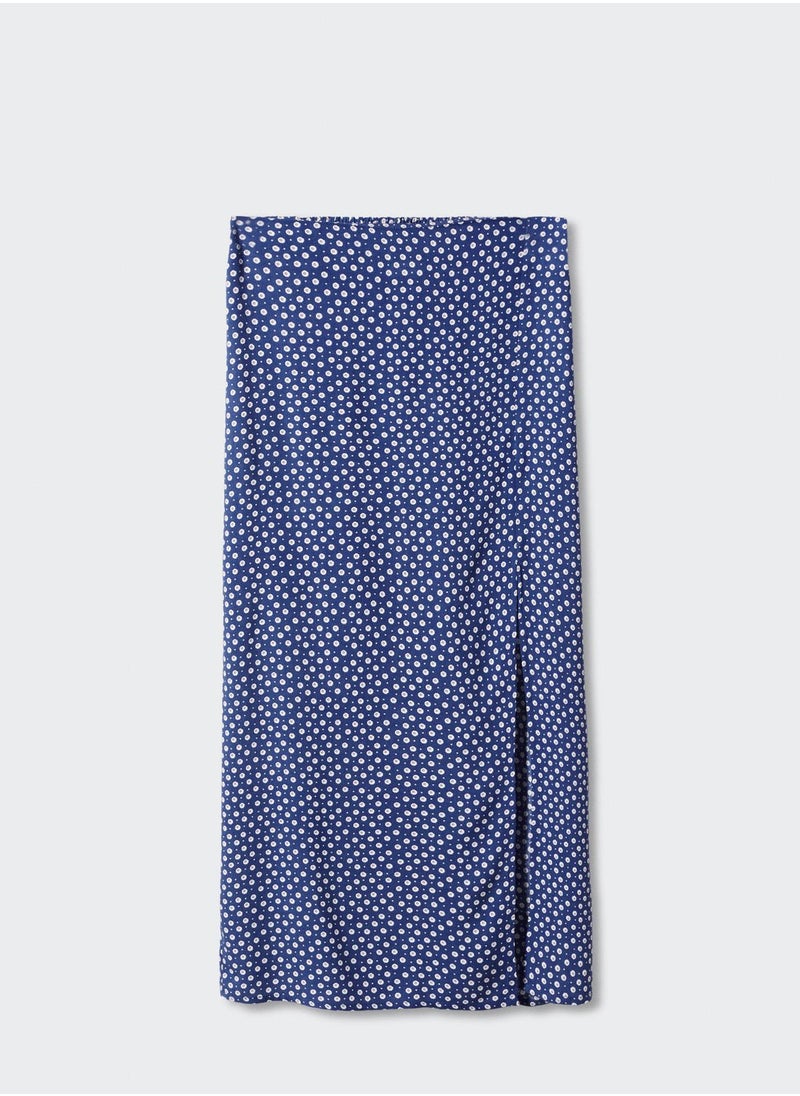MANGO - Youth Floral Print Skirt - Image 1