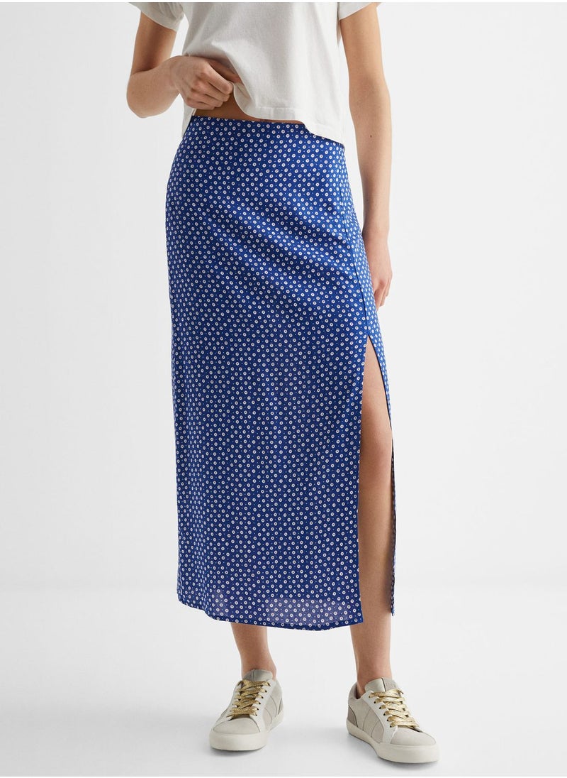 MANGO - Youth Floral Print Skirt - Image 1