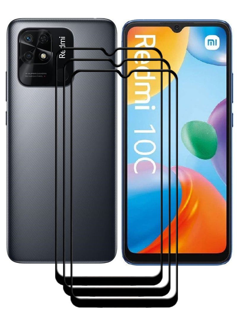 ACLIX 3 Pieces Antistatic ESD Dustproof Premium Quality High Definition Tempered Glass Screen Protector Designed For Xiaomi Redmi 10C - Image 1