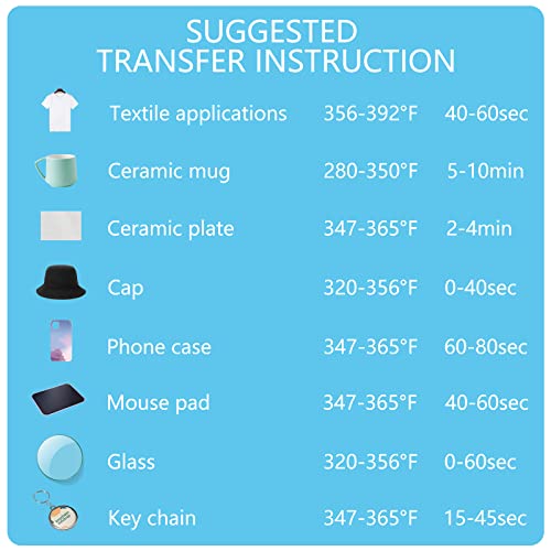 HTVRONT Sublimation Paper 8.5x14 Inches - 150 Sheets Excellent Ink Release Sublimation Transfer Paper for Tumblers, Mugs, T-shirts - Image 5