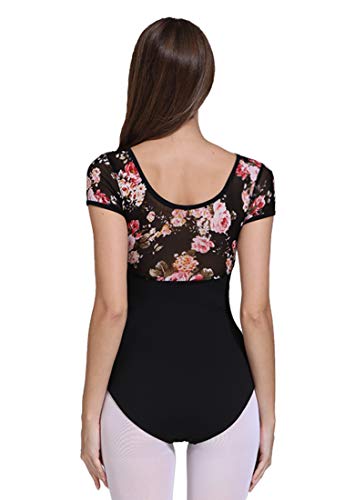 ModLatBal Women and Girls Short Sleeve Leotards for Ballet Dance Bodysuit - Image 2