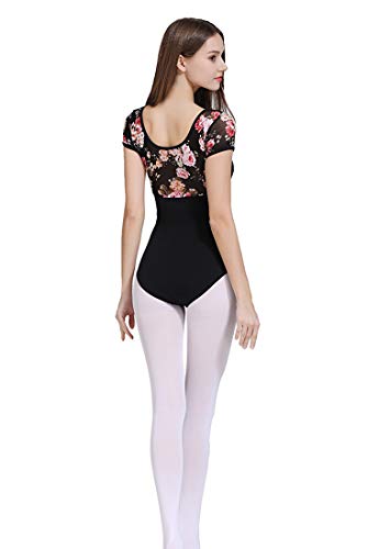 ModLatBal Women and Girls Short Sleeve Leotards for Ballet Dance Bodysuit - Image 4
