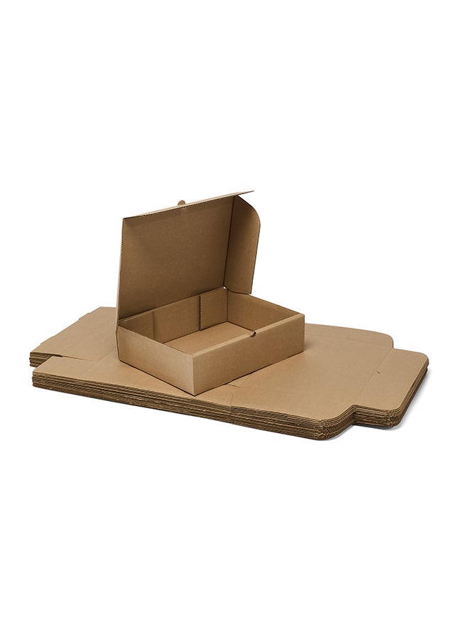 ايست من نون Pack of 10 Corrugated 3ply Cardboard Moving Boxes, Size- 30L x 23W x 8H cm. Multi-Use Brown Boxes for Packaging, Shipping, Storage and Organizing - Image 2