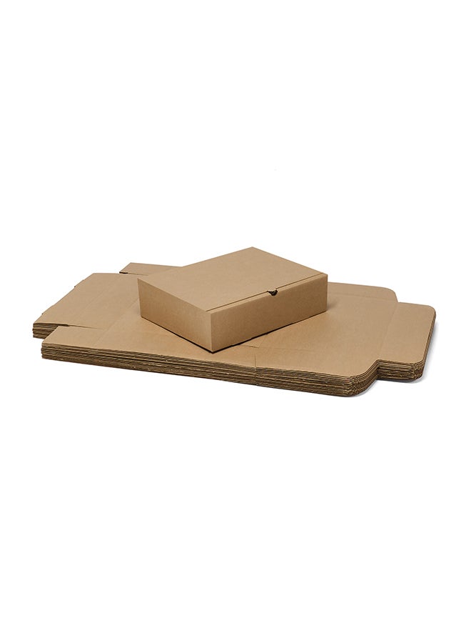 ايست من نون Pack of 10 Corrugated 3ply Cardboard Moving Boxes, Size- 30L x 23W x 8H cm. Multi-Use Brown Boxes for Packaging, Shipping, Storage and Organizing - Image 3