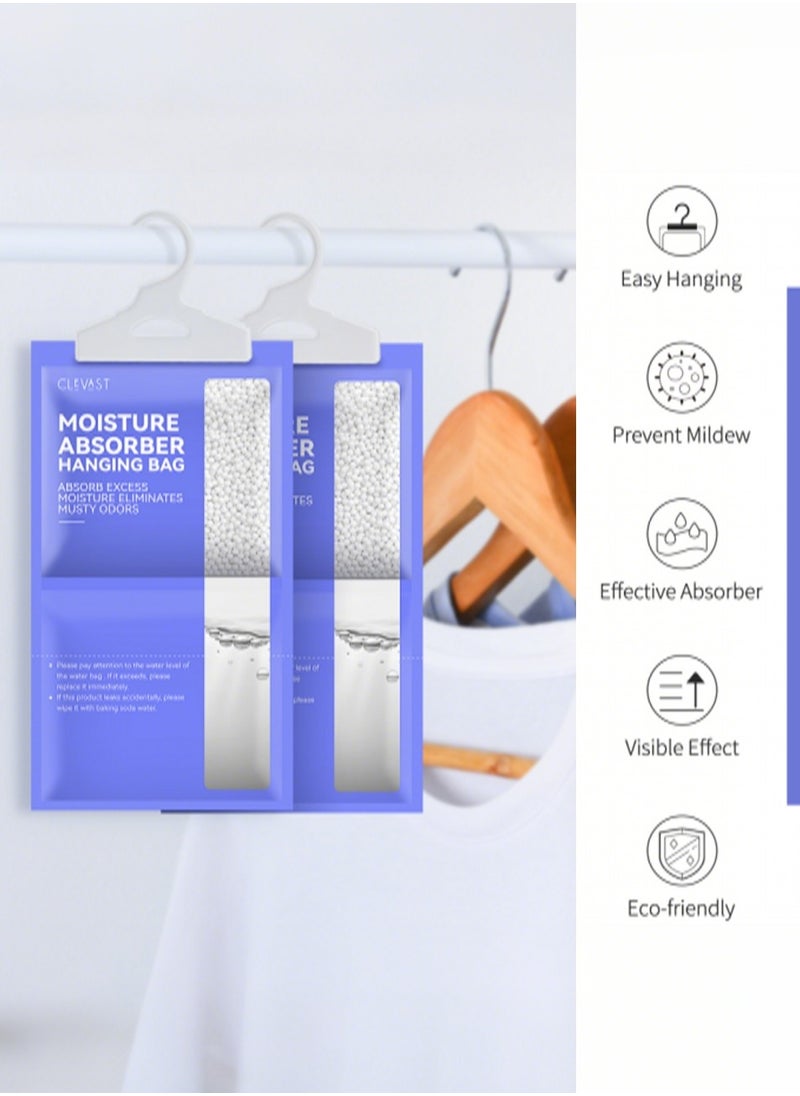 CLEVAST CLEVAST Moisture Absorbers Packets (230g/pack) - 10 Pack, Dehumidifier Bags for Closet, Hanging Humidity Absorber in Wardrobes, Bedrooms, Bathrooms  - Image 5