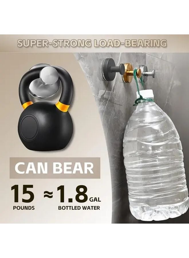 4pcs Stainless Steel Vacuum Suction Cup Hooks No Drilling Waterproof Rustproof - Image 4