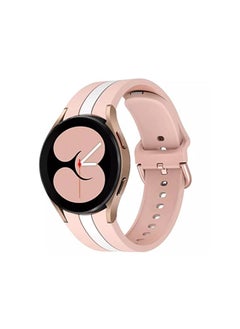Dado Double Color Midline Silicone Replacement Band Compatible with Samsung Galaxy Watch 5 Pro 45mm | 4 Classic 46mm 42mm | Watch 5/4 44mm 40mm, curved end strap  - Image 2