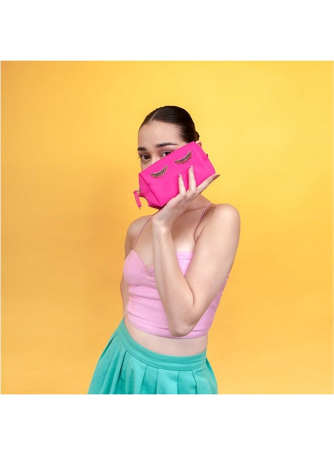 Colorbar Lips & Lashes (Small Pouch) - Neon Pink - Image 5