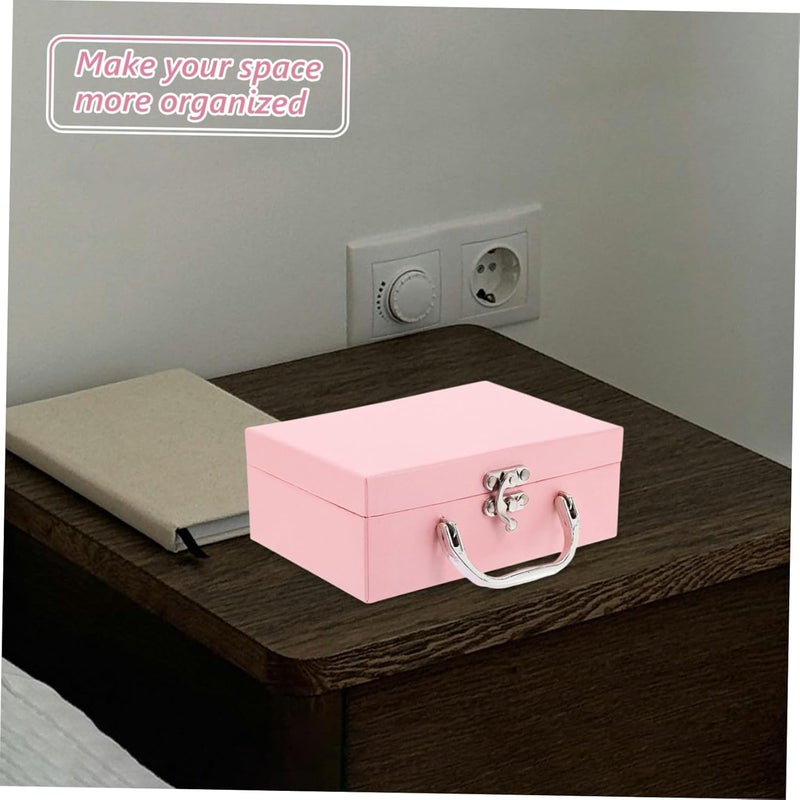 VOSAREA Multi- Storage Box Stationery Organizer Handle Lightweight and Easy to Carry - Image 5