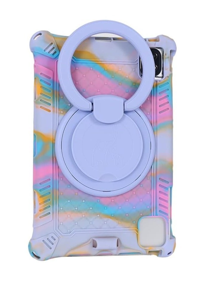 Compatible with TCL 10 Tab max 4G 10.36 Silicon Case Stand Cover with Should Strap for TCL Tab Max 4G 9295G 9296G (Colored Purple) - Image 2