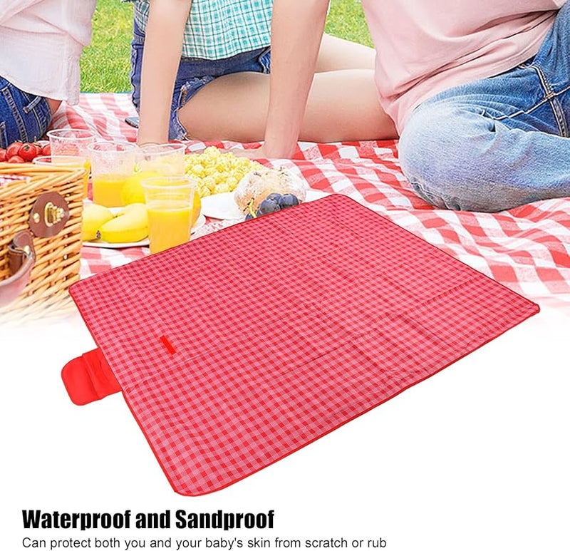 بطانية نزهة إضافية كبيرة من قماش أكسفورد مقاومة للرمل قابلة للطي لـ 6-8 أشخاص مع حقيبة تخزين - Image 3