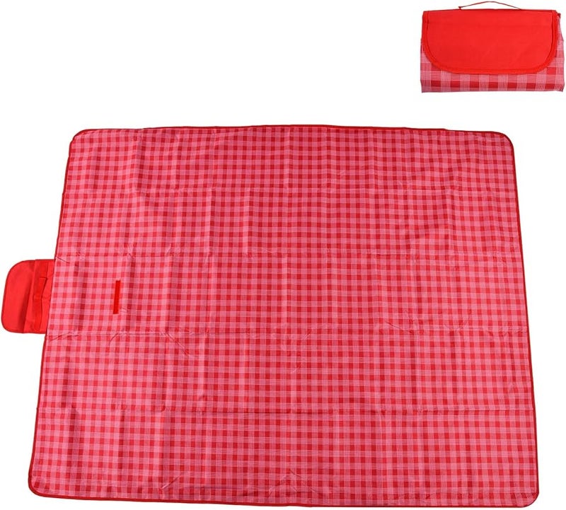 بطانية نزهة إضافية كبيرة من قماش أكسفورد مقاومة للرمل قابلة للطي لـ 6-8 أشخاص مع حقيبة تخزين - Image 1