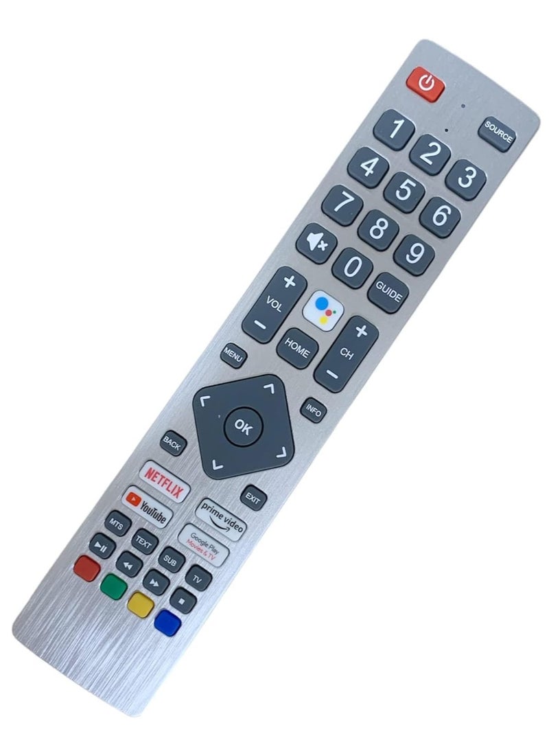 New Replacement Remote Control, Remote Control Fit, Universal Remote Control Compatible with Sharp Aquos UHD Smart TVs, SHW/RMC/0133 Remote Control with Google Play, Prime Video, NETFLIX - Image 1
