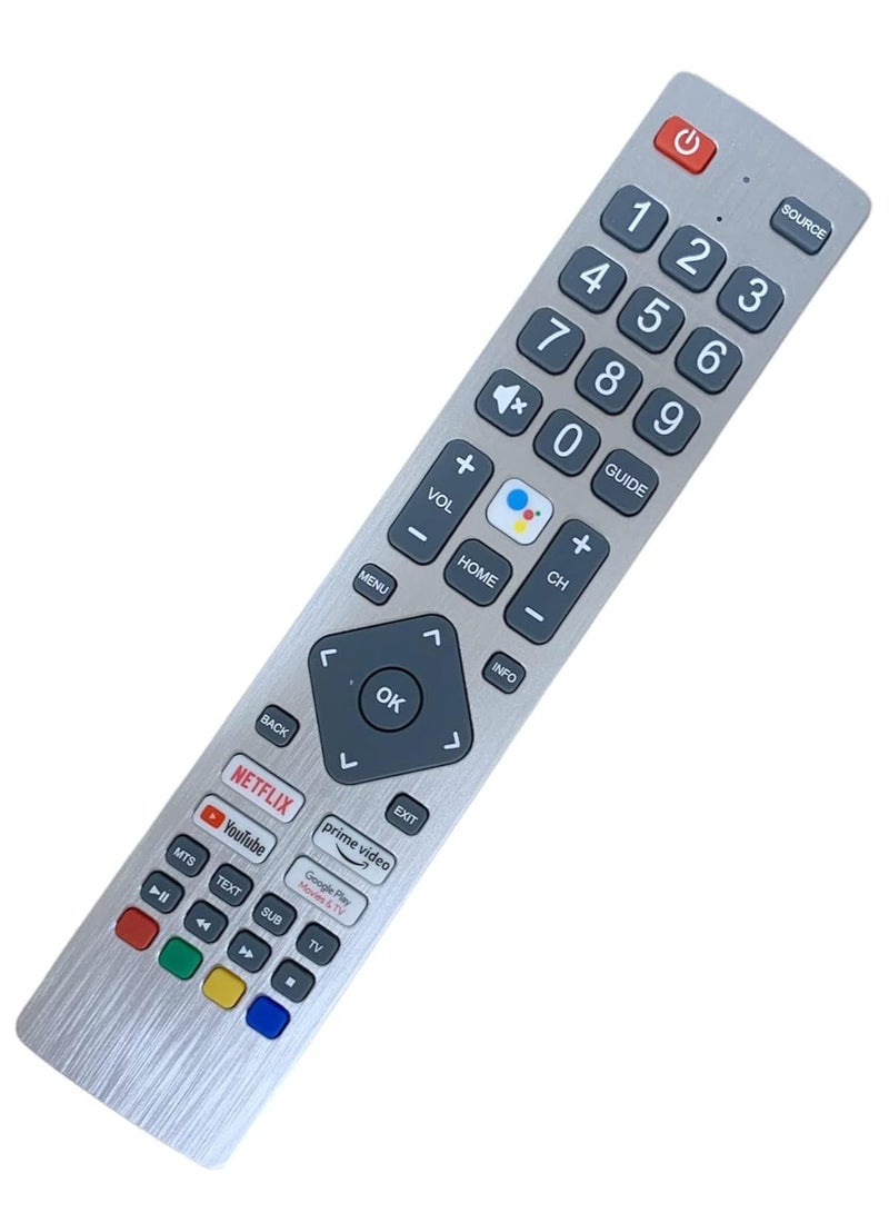 New Replacement Remote Control, Remote Control Fit, Universal Remote Control Compatible with Sharp Aquos UHD Smart TVs, SHW/RMC/0133 Remote Control with Google Play, Prime Video, NETFLIX - Image 2