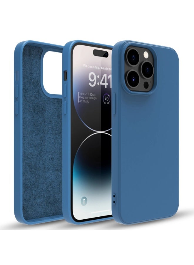 iPhone 16 Pro Case Cover Liquid Silicone Silky-Soft Touch Full-Body Protective Case with Microfiber Lining Cover For iPhone 16 Pro 6.3-inch - Image 1