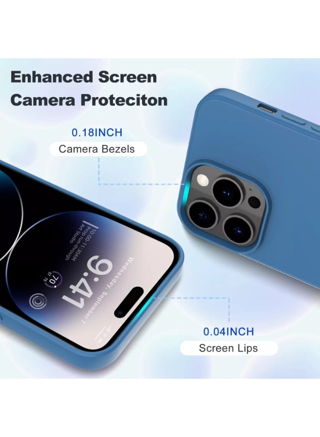 iPhone 16 Pro Case Cover Liquid Silicone Silky-Soft Touch Full-Body Protective Case with Microfiber Lining Cover For iPhone 16 Pro 6.3-inch - Image 3
