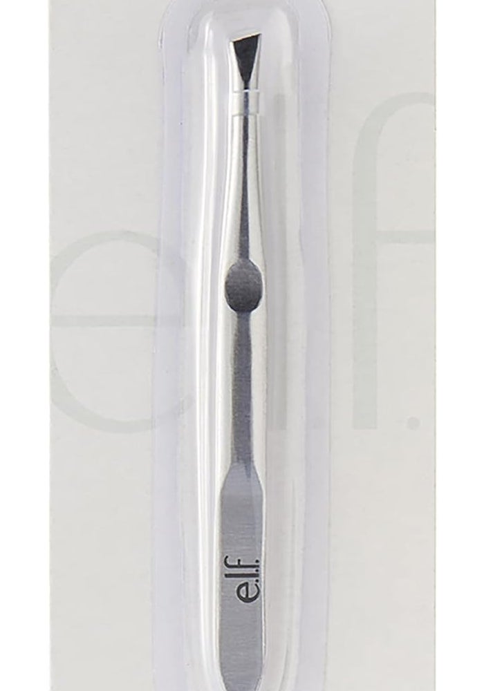 elf e.l.f. Professional Quality Slant Tweezer - Stainless Steel, Ergonomically Designed for Precision Hair Removal - Image 5