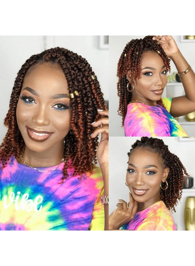 كاريدا العاطفة تويست الشعر 10 بوصة 8 حزم قبل الملتوية العاطفة تويست الشعر الكروشيه للنساء السود قبل يحلق العاطفة تويست مجعد الشعر الكروشيه قصيرة الكروشيه العاطفة تويست الشعر ملحقات (10 بوصة T350) - Image 1