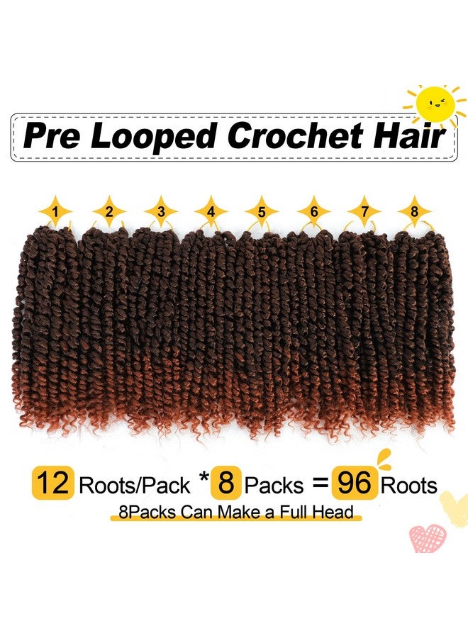 كاريدا العاطفة تويست الشعر 10 بوصة 8 حزم قبل الملتوية العاطفة تويست الشعر الكروشيه للنساء السود قبل يحلق العاطفة تويست مجعد الشعر الكروشيه قصيرة الكروشيه العاطفة تويست الشعر ملحقات (10 بوصة T350) - Image 2