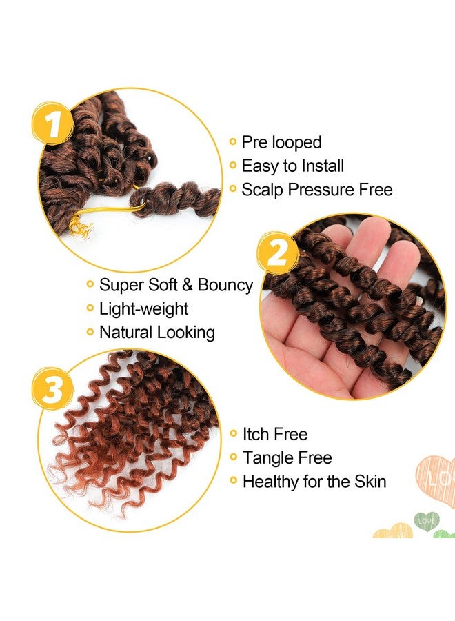 كاريدا العاطفة تويست الشعر 10 بوصة 8 حزم قبل الملتوية العاطفة تويست الشعر الكروشيه للنساء السود قبل يحلق العاطفة تويست مجعد الشعر الكروشيه قصيرة الكروشيه العاطفة تويست الشعر ملحقات (10 بوصة T350) - Image 4