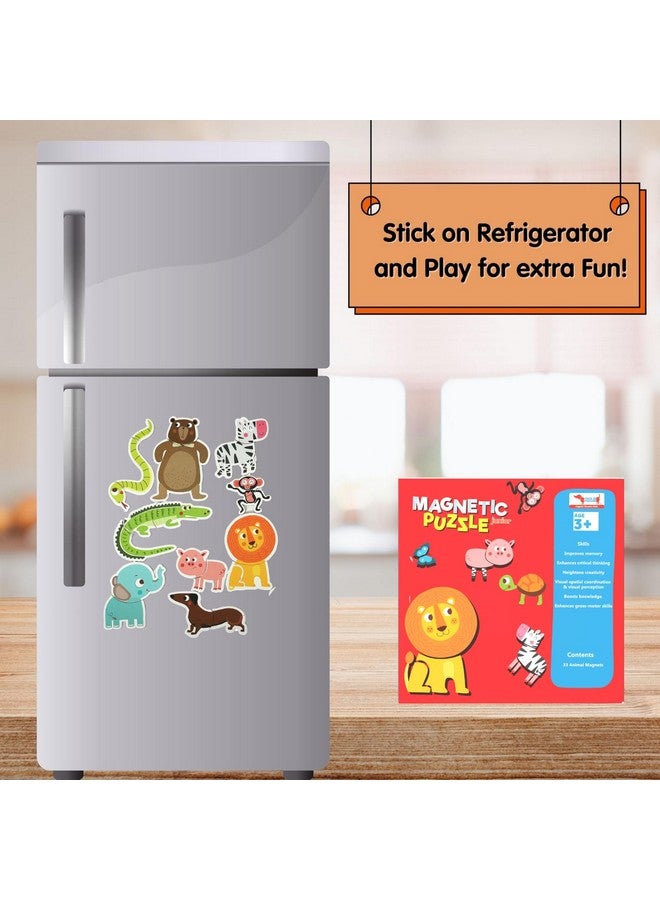 COCOMOCO KIDS Magnetic Puzzles For Kids | 30+ Pieces Animal Puzzle | Birthday Return Gifts For Kids Ages 2 3 4 5 Years Boy Girl Montessori Learning Toys For 2+ Years - Image 2