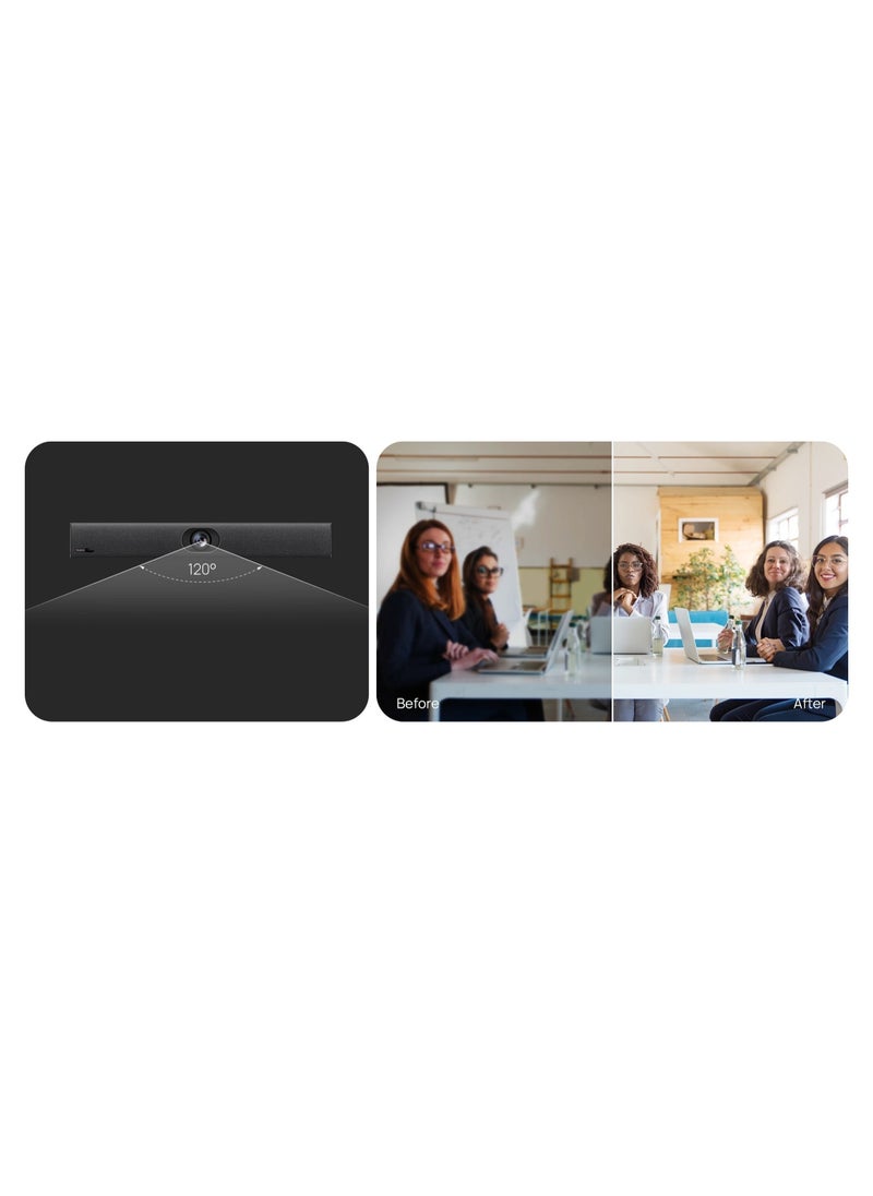 Yeastar Yealink UVC40 All in once USB Video Bar, MS Teams Certified,20mp 4k UHD Video conference,Wide angle lens,Electric lens cap,Speaker Tracking & Auto Framing,AI Face Enhancement,Remote Desktop management  - Image 3