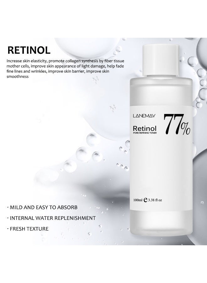 LANEMAY Retinol Pore Refining Toner 77% - Soothing, Moisturizing, Pore Minimizing for All Skin Types - Image 3