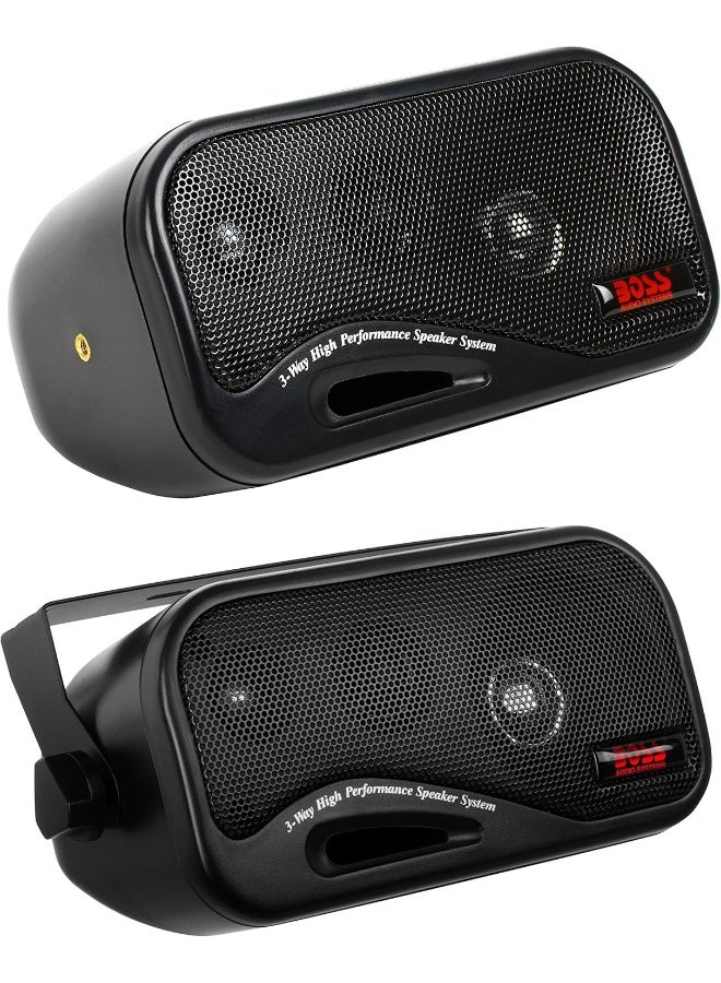 BOSS AUDIO SYSTEMS BOSS Audio Systems AVA6200 Enclosed Speaker System - 3-Way, 200 Watts Max Power Per Pair  - Image 2