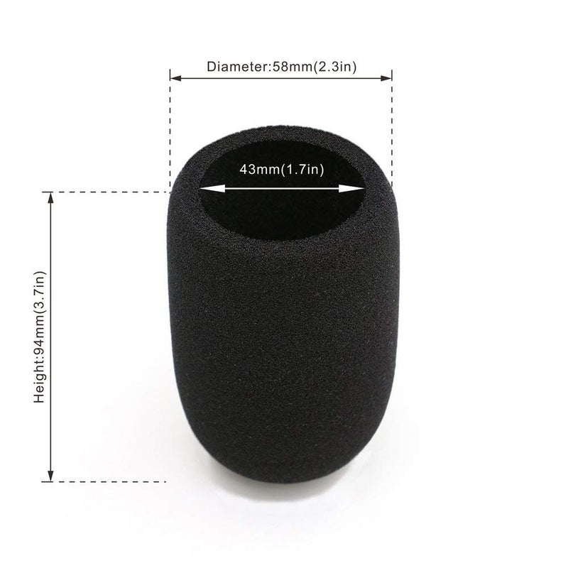 SG Musical 1 pc Handheld Stage Microphone Microphone Audio Mic Windscreen Pop Filter Protection Sponge Foam Cover - Image 2