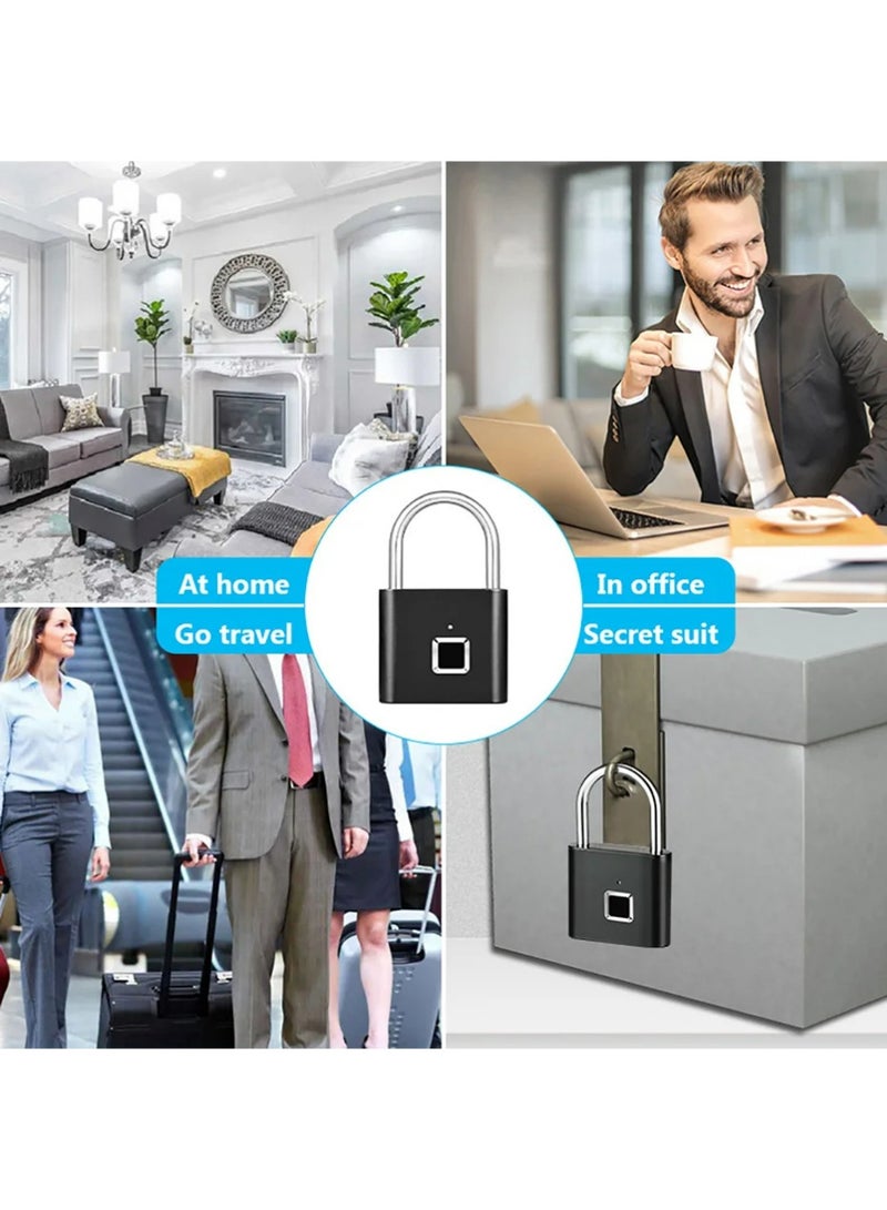 YOUGE Fingerprint Padlock,Ultra Light One Touch Open Fingerprint Lock with USB Charging for Gym, Sports, School Employee Locker,Fence, Suitcase,Bike No App, No Bluetooth，No Trouble - Image 5