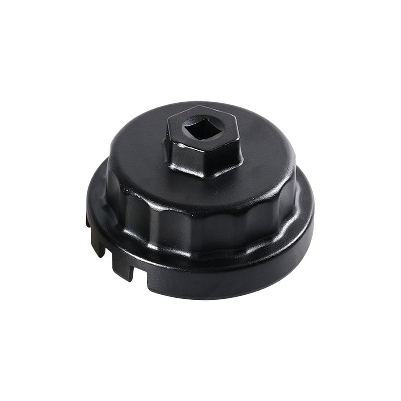 ZIMISI Oil Filter Wrench 64MM Heavy Duty Oil Filter Cap Removal Socket Tool Aluminum Alloy Oil Filter Remover for 2557L Engine Fits for Lexus Highlander Camry Sienna RAV4 Black - Image 3