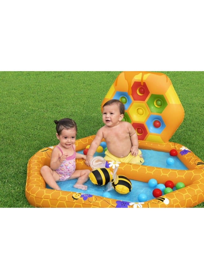 بست واي 50 بوصة × 47 بوصة × 24 بوصة/1.27 م × 1.19 م × 61 سم حوض سباحة للأطفال وحفرة كروية من ليل بيهايف - Image 1