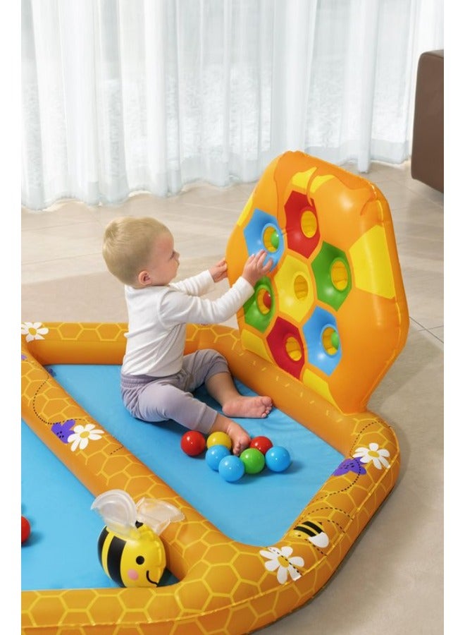 بست واي 50 بوصة × 47 بوصة × 24 بوصة/1.27 م × 1.19 م × 61 سم حوض سباحة للأطفال وحفرة كروية من ليل بيهايف - Image 4