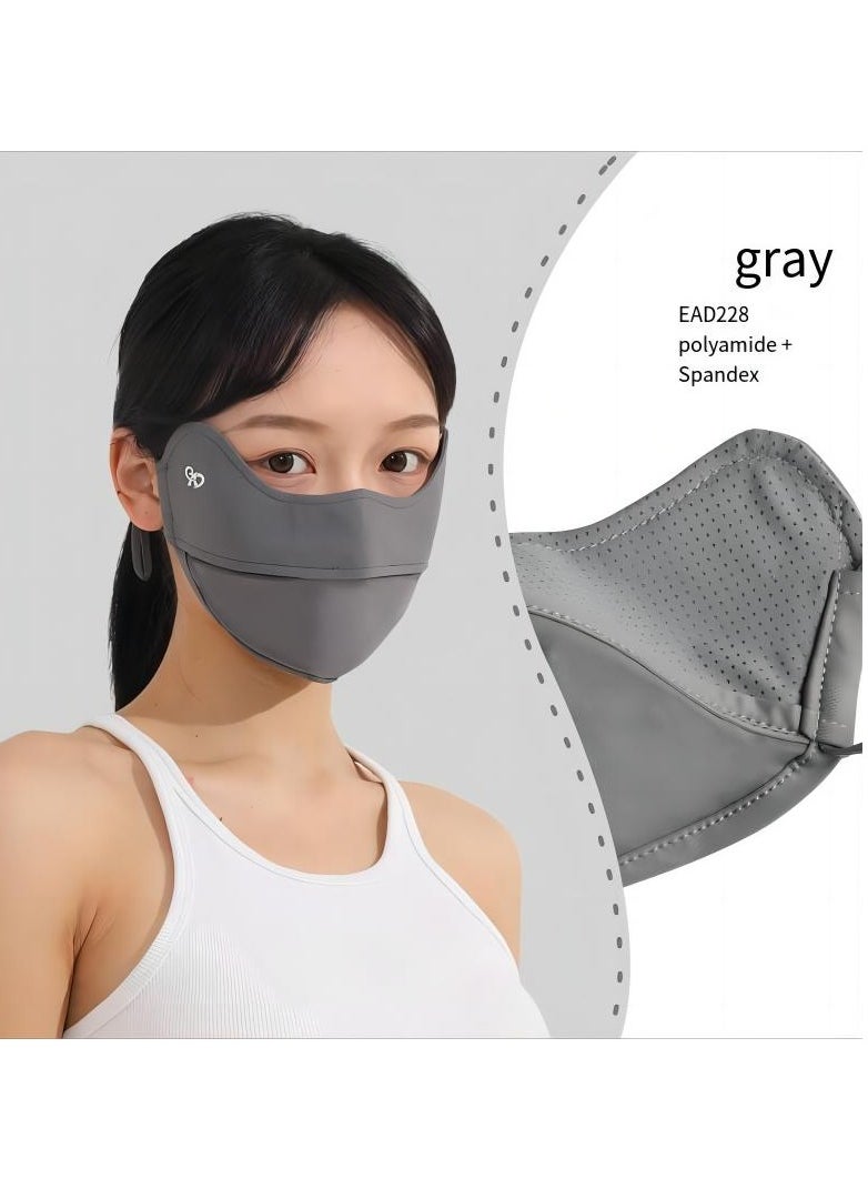 Generic 2-Piece Breathable UV UPF50+ Face Mask Washable Reusable Windproof Sun Protection Sports Face Mask For outdoor  - Image 5