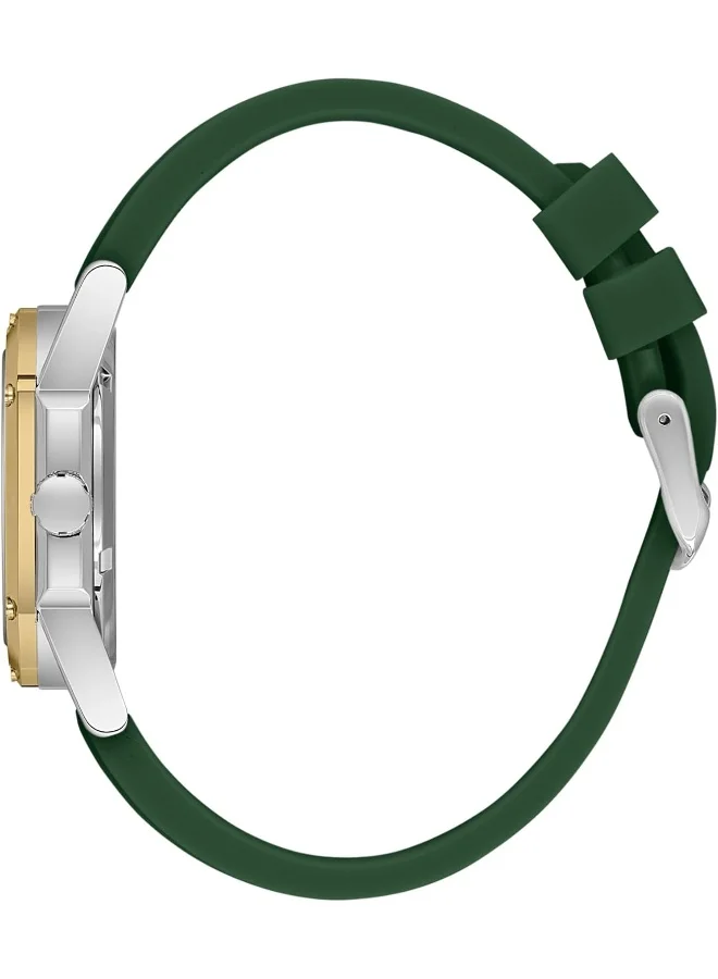 Lee Cooper LEE COOPER Men's 2035 Movement Watch, Multi Function Display and Silicone Strap - LC08061.377, Green